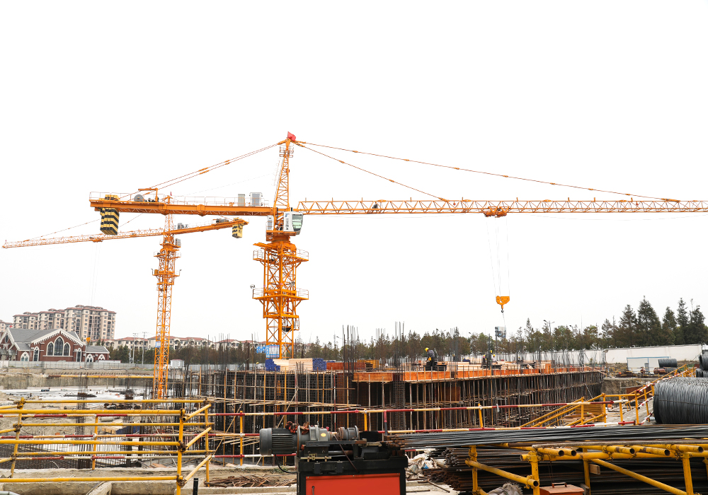 QTP63 (5610) 6ton Topkit Tipo Torre Crane Jib Lunghezza 56m